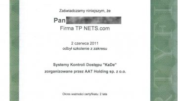 AATH 2011 TB Systemy Kontroli Dostepu RODO