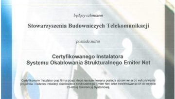 EMITER 2012 TB Instalator Systemu Okablowania RODO