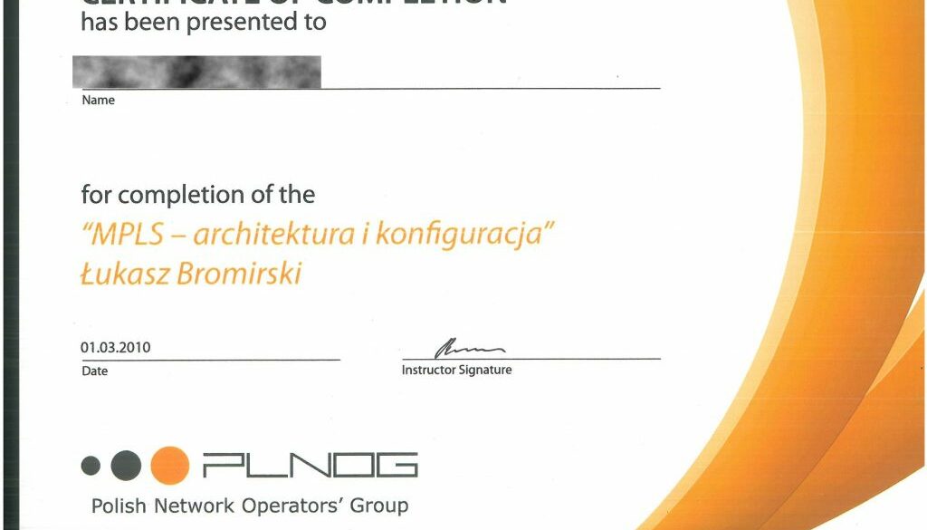 PLNOG 2010 PM Certificate MPLS RODO