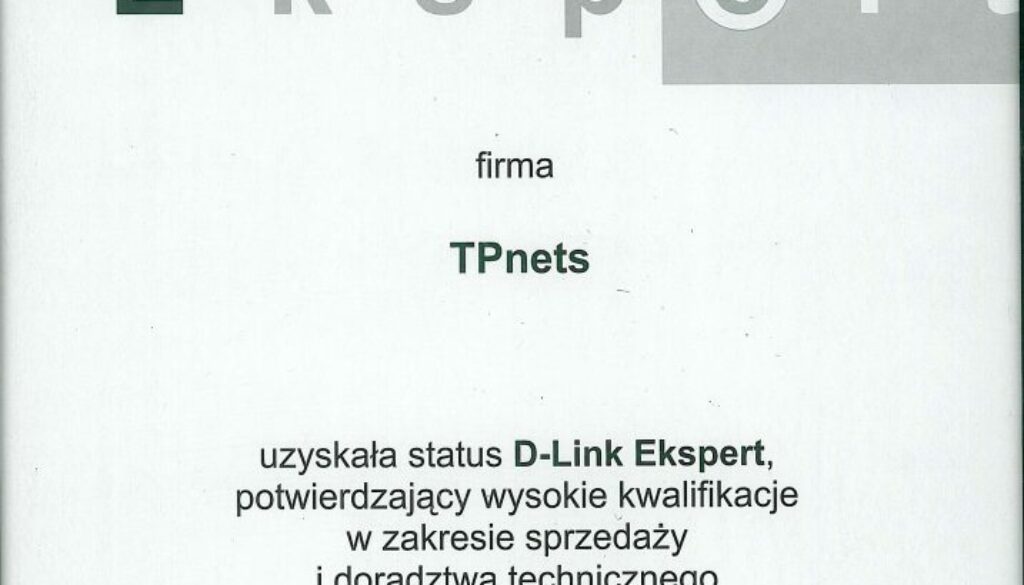 dlink_2001_expert_certyfikat